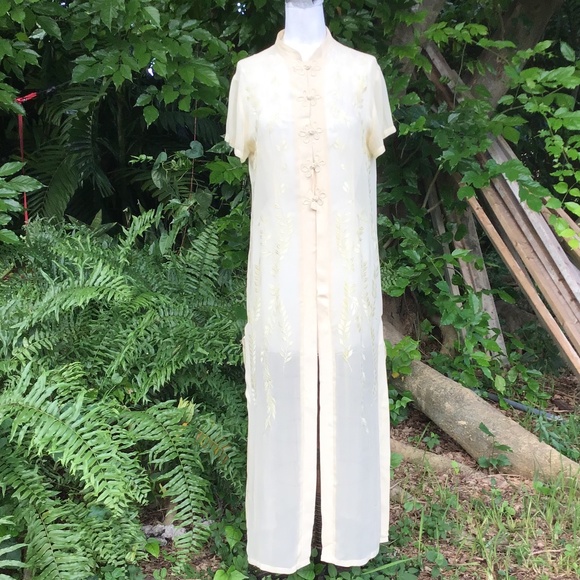 Vintage Chinese silk with embroidery tunic dress - Picture 1 of 10
